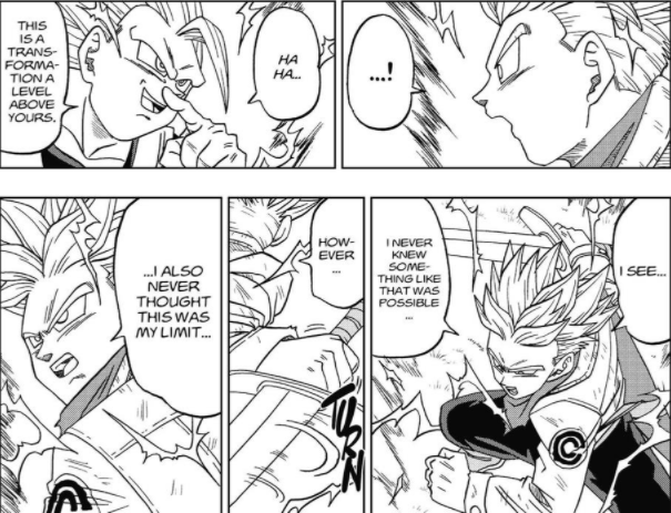 Full-Power SSJ2: While fighting Dabura, Trunks unlocks SSJ2. Later, he learns to power it up far beyond its limits. This is equal to SSJ3 in power and speed, and has no notable stamina drawbacks.