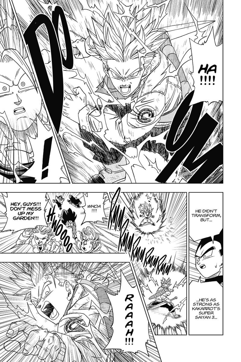 Full-Power SSJ2: While fighting Dabura, Trunks unlocks SSJ2. Later, he learns to power it up far beyond its limits. This is equal to SSJ3 in power and speed, and has no notable stamina drawbacks.