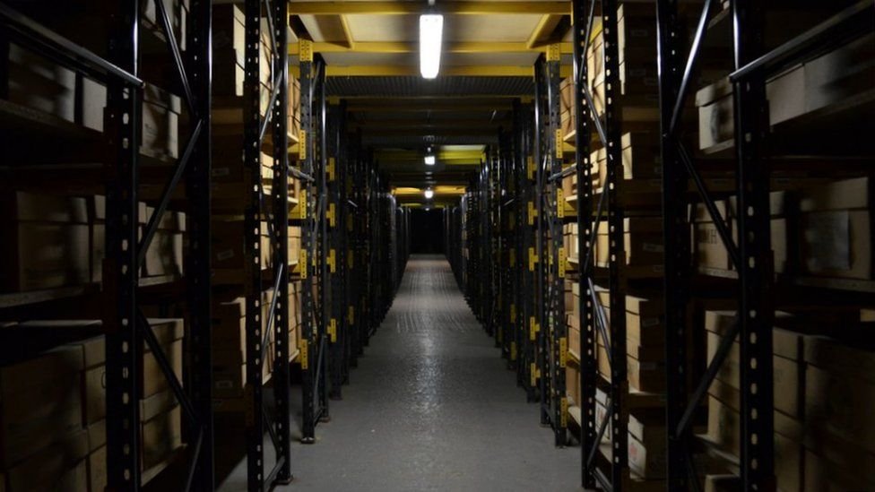 The Winsford mine has so many tunnels it rents them out as storage space, currently housing parts of the National Archives, police force documents, soil samples from Crossrail, bank records, and even film archives!