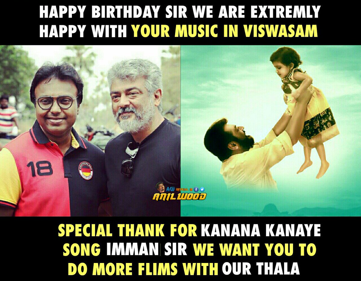 TCAFMDU's tweet photo. Happy Birthday Day @immancomposer Sir Thanks For #Viswsam (Mass+Class)
Album And Bgm 🔥
#HappyBirthdayImman
#Valimai https://t.co/odAvQHNVzr