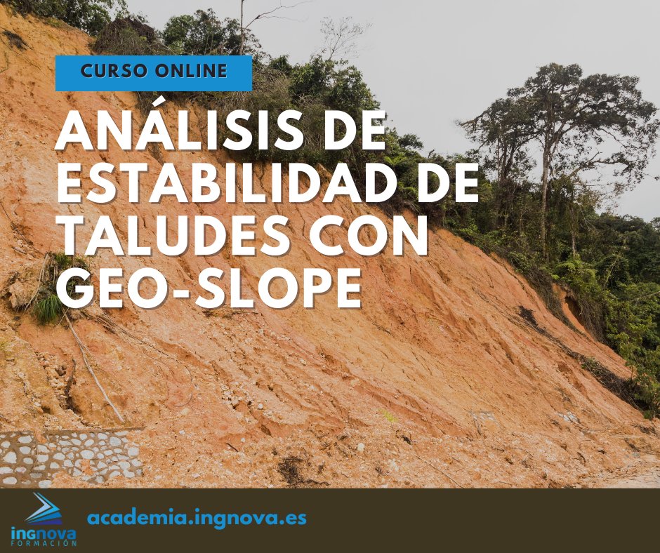 AcademiaIngnova's tweet photo. El programa #GEOSLOPE se ha convertido en uno de los softwares más utilizados en el ámbito de la ingeniería civil ya que permite el #análisisdelaestabilidaddetaludes y el #análisisderoturaenlosterrenos más comunes. https://t.co/4ZLdc6OyB6