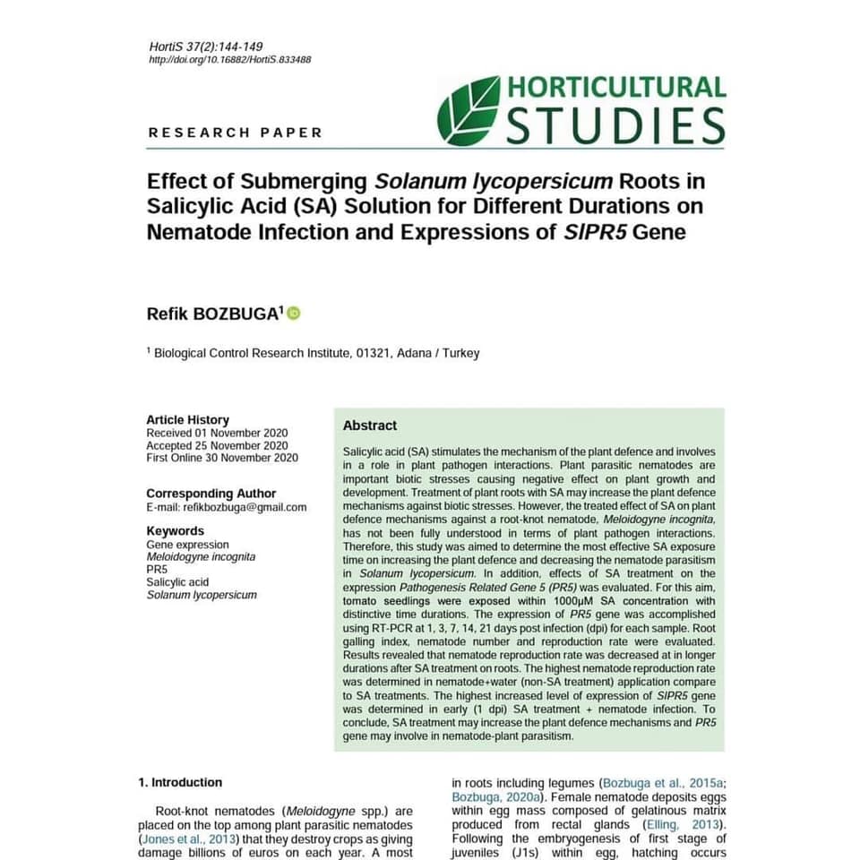 Hortistud's tweet photo. #Horticulturalstudies #academic #horticulture #plants #science #plantscience #journal #article https://t.co/zQqOkJ41GE