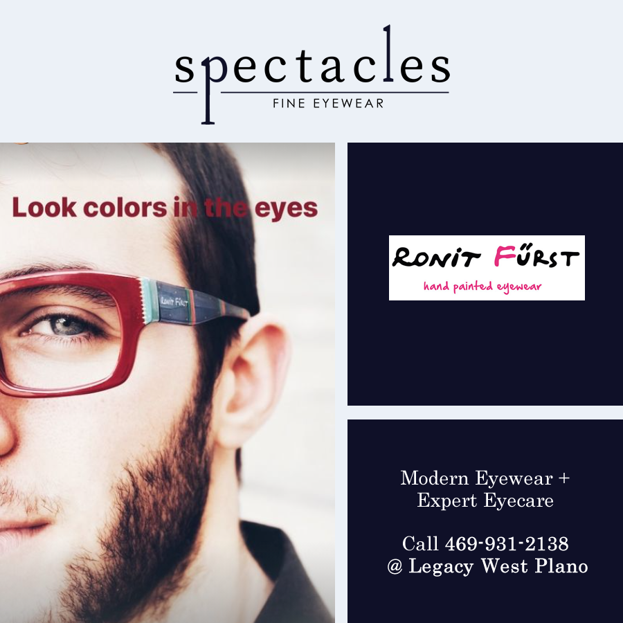 BirenbaumDr's tweet photo. 🟩🟦🟪🟥🟧🟨
Explore the colorful range of hand painted glasses by Ronit Furst Eyewear! Spectacles Fine Eyewear is open Mon - Sat 9AM to 6PM at Legacy West. For a special offer, download the FREE BOG Rewards mobile app. Text BOGRewards to 41411 to download.
#handpaintedeyewear https://t.co/007h5bNxLP