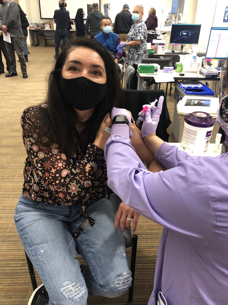 Feeling very grateful to get the #Covid_19 vaccine.  🙏 #ThisIsOurShot 🙌🏻