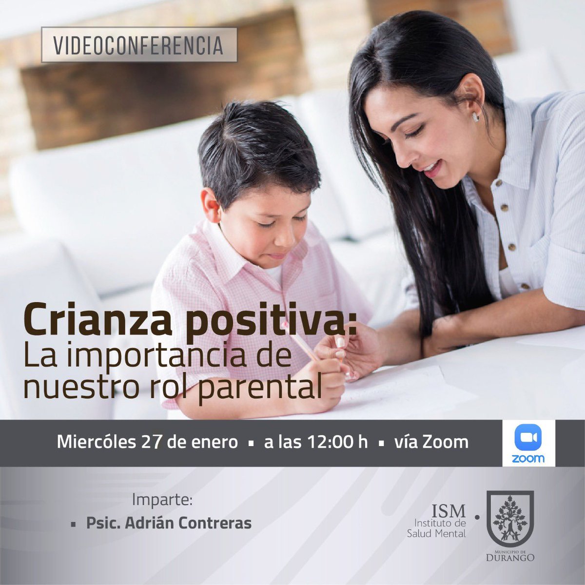 ¡No te la pierdas! ▶️ Crianza positiva: La importancia de nuestro rol parental.
📆27 enero 
⏰12:00 horas 

Inscríbete ⬇️
us02web.zoom.us/meeting/regist… 

Luego de la inscripción, recibirá un correo electrónico de confirmación.