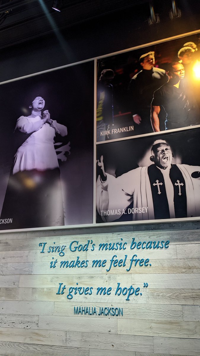 Wade in the Water exhibit on the origins of gospel.