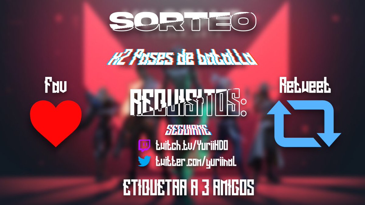 yuriinal's tweet image. ¡Estoy sorteando dos pases de batalla de Valorant para vosotros!

Suerte a todos, el sorteo acaba el 27/01/2021 💫