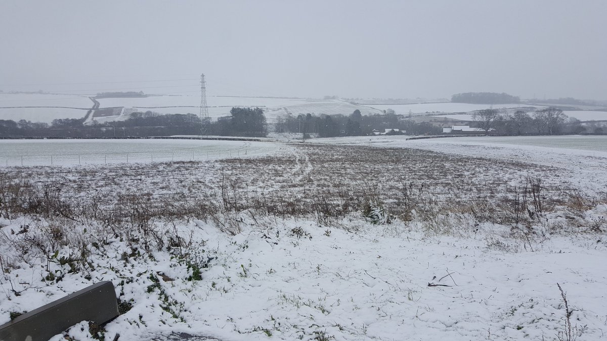 For example, today we had several inchies of snow on site. 5 miles west of us, there was no snow at all. 20 miles west and the air temperature was 5 degrees warmer. Bear this in mind next time you see snow or ice on the roads! Best advice is to slow down & drive carefully.