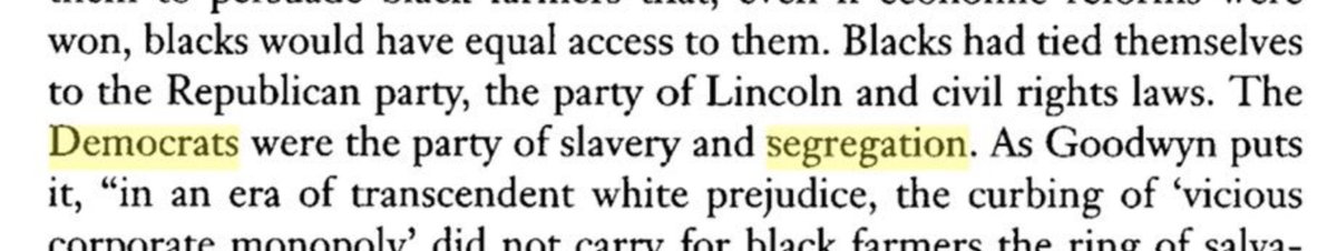 Howard Zinn probably looms large when people think of leftist histories of the US, so let's start there."Democrats were the party of slavery and segregation."Huh, seems like Zinn gave up the secret. Well, he's probably the only one.