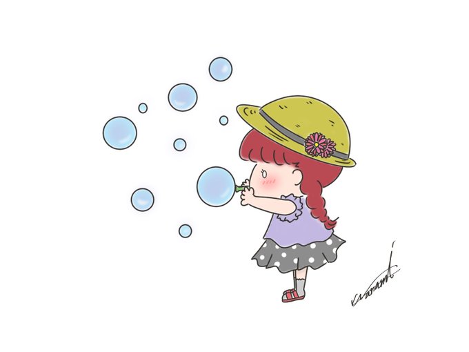 シャボン玉のtwitterイラスト検索結果 古い順