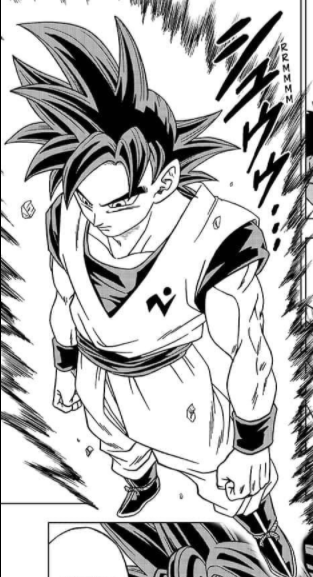 Ultra Instinct Omen: Manga Omen emphasizes deflecting attacks from vital points, minimizing damage taken. Goku learns to use this "at will" in the ToP, but temporarily. He learns it permanently with Merus in the Moro Arc. However, it still drains his stamina quickly. —