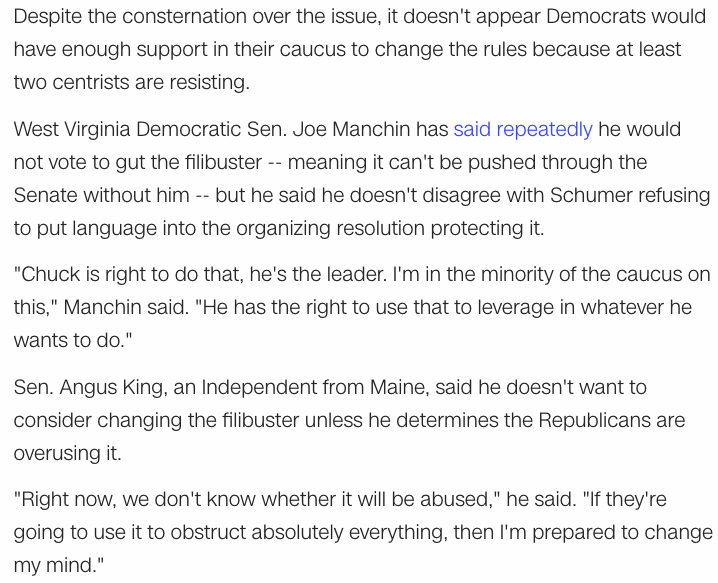 @MichaelJStern1 @WillieSam15 @Sen_JoeManchin @kyrstensinema @SenSchumer What about independent Angus King? I read he is also holding up. From yesterday: https://t.co/Egn6twubiB
