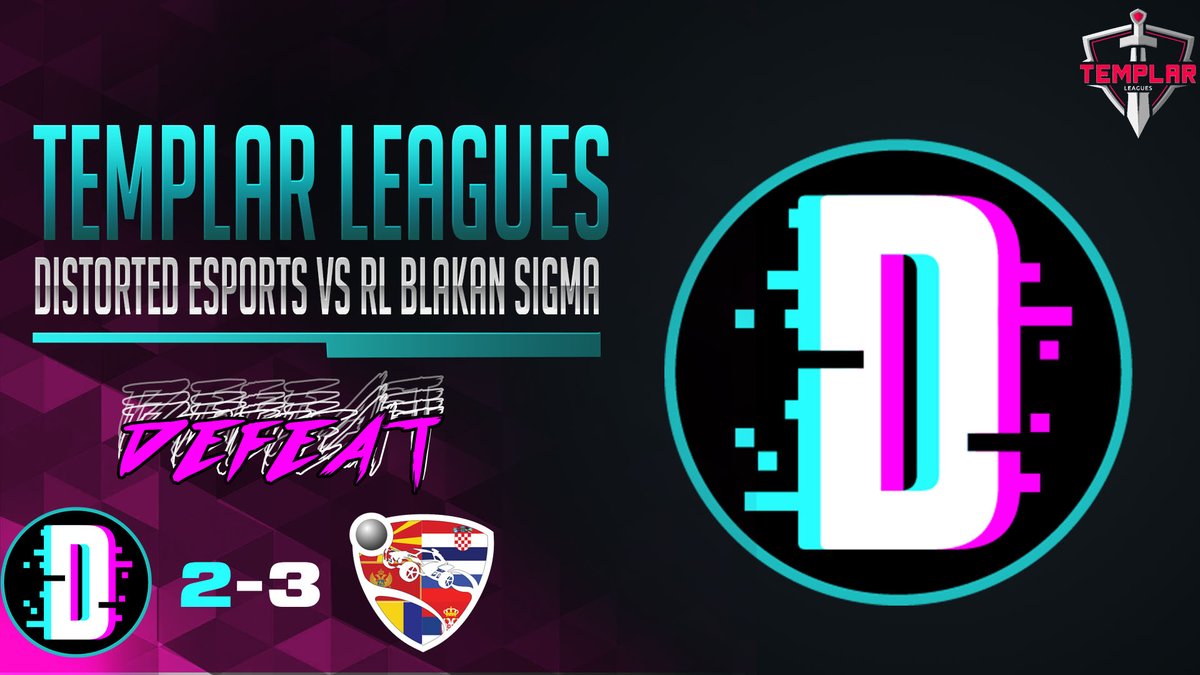 DistortEsport's tweet photo. Unfortunately our DSE Lightning is defeated by RL Balkan Sigma in a very close and intense 3-2 series in @TemplarLeagues. Not the result we wanted but we will come back stronger next time!
#BecomeDistorted https://t.co/F1a6jwz0Ck