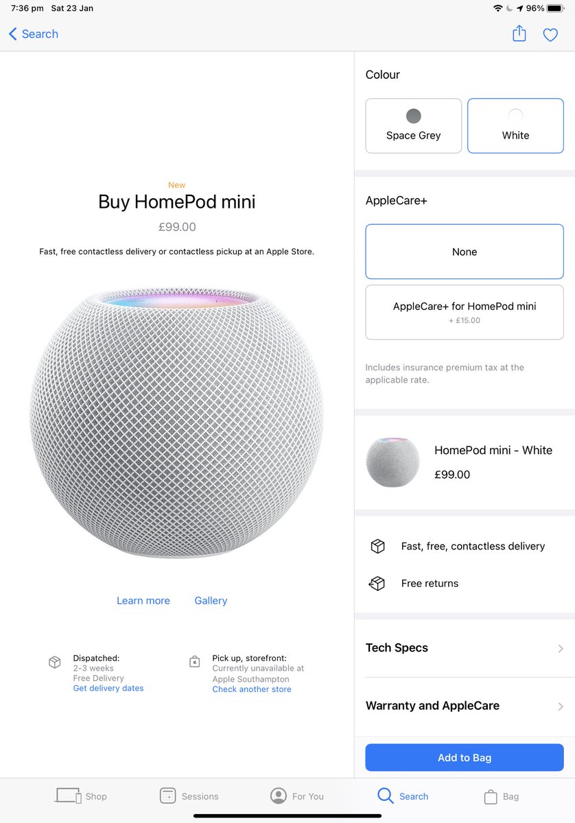cabincrewash's tweet photo. @ArgosHelpers is this a pricing mistake? I viewed it online 2 days ago and went to order it today and it’s gone up by £100! That’s a huge price increase. Not even Apple are selling it at that price. https://t.co/2Uk29oRnTl
