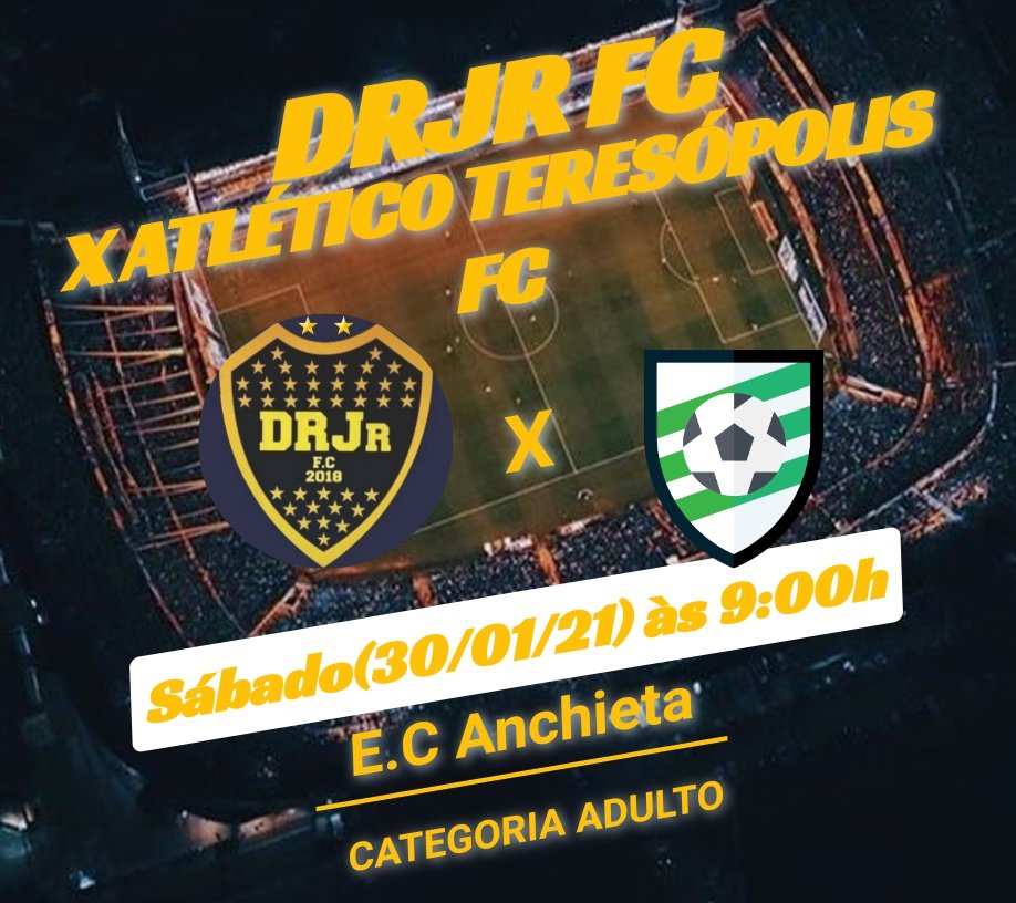 DRJrFC's tweet photo. Enquanto as competições de Base não retornam, a nossa equipe de adultos vem realizando jogos e colecionando vitórias, desta vez o adversário vem da Serra. DRJr X Atl Teresópolis, promessa de jogão!
#AvanteDR
💪😠🇧🇦 https://t.co/53VCavHnbP