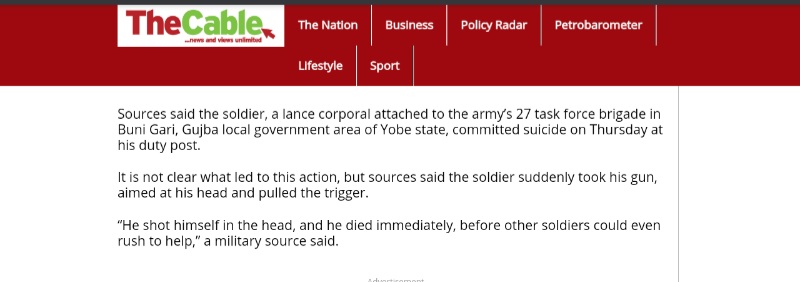 Other numerous tragedies have occured in recent years - suicides & fratricides.