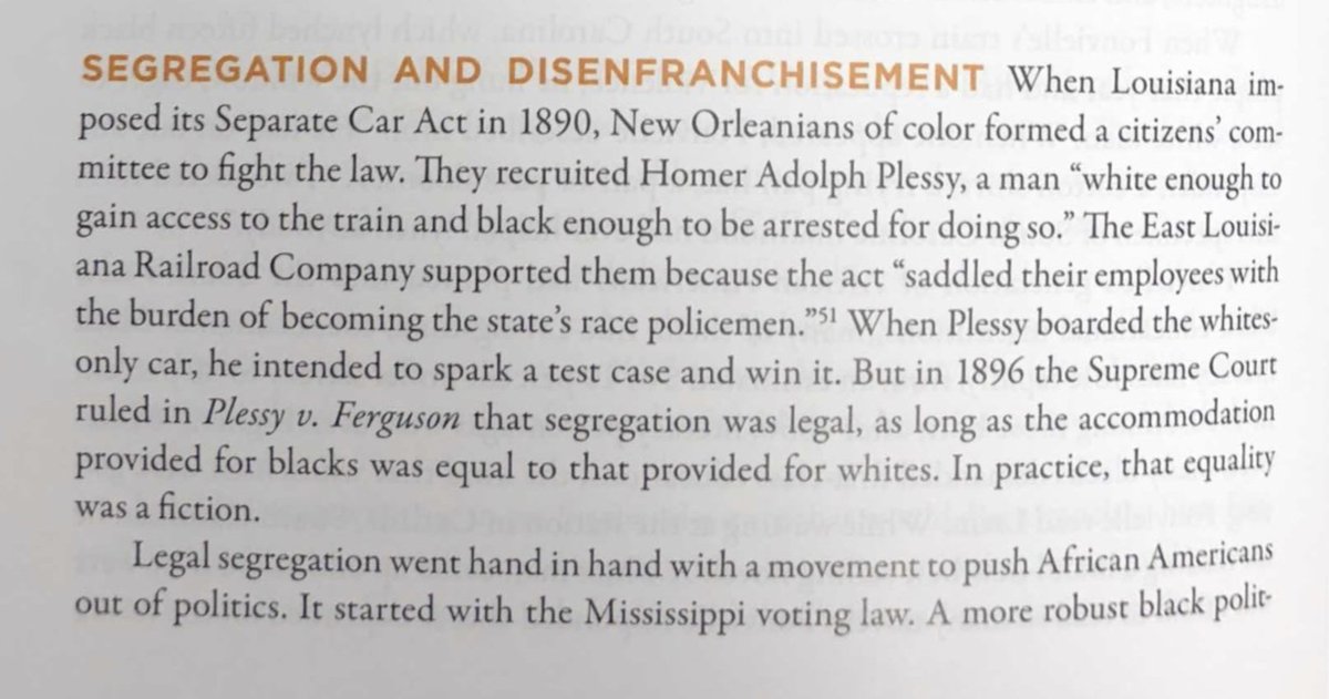 Well, let's try These United States, a recent textbook by progressive historians  @GilmoreGlenda and  @TomSugrue. I'm sure *they* hid Democrats' role as the party of white supremacy in the South, because --Nope.