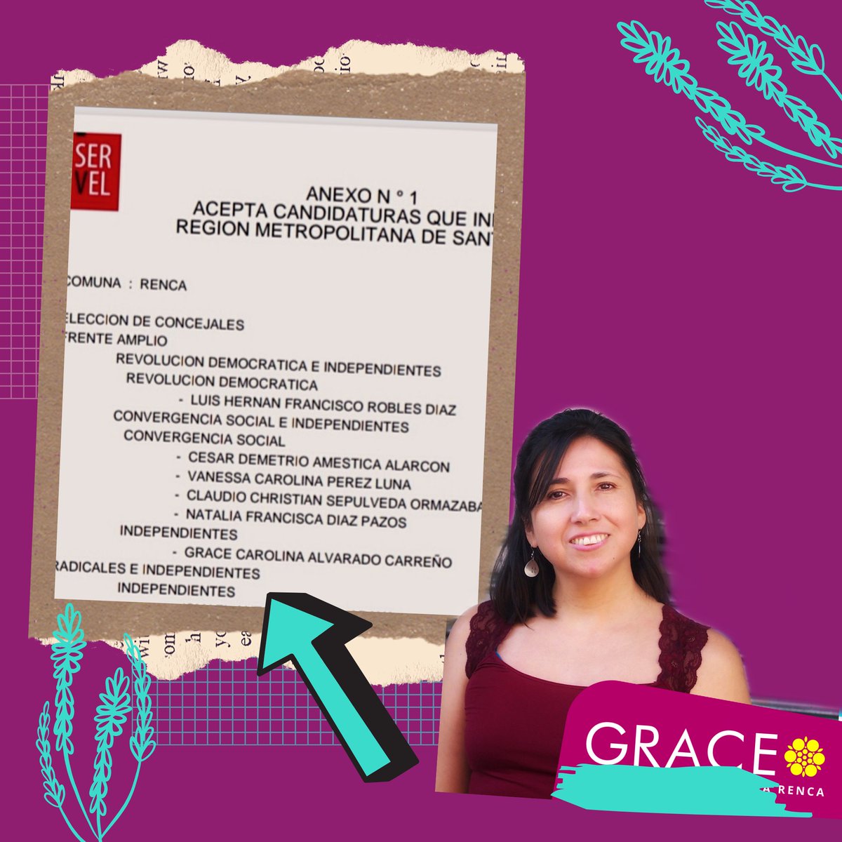 gracyalva's tweet photo. Candidatura para Concejalía x #Renca aprobada por #servel
😁 https://t.co/opM6PIZFMC