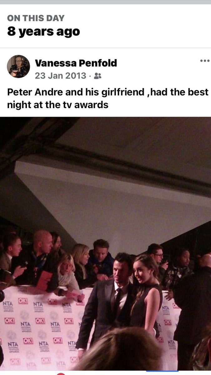 nessienoop's tweet photo. @MrPeterAndre 8 years ago today ! You and Emily such a fab evening x https://t.co/F0qofggzgR