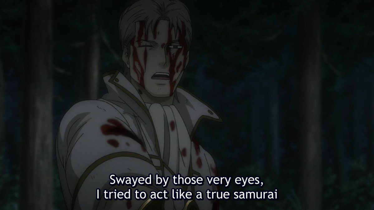 Seeing kondo talk about "being your own samurai" Isaburo had tried to act on his heart and soul and lost everything, everything dear to him.