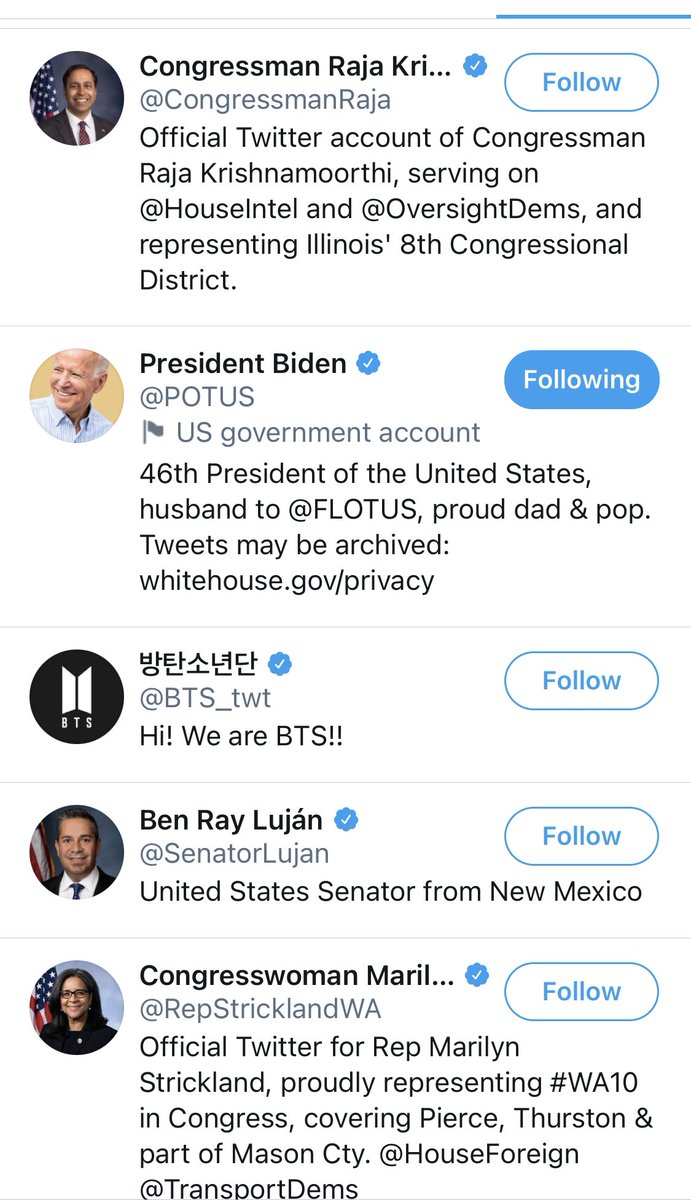 I haven’t audited all 538 x 2 yet, but  @verified US Senator or Representatives accounts are not labeled as US government accounts.Neither  @joebiden nor  @kamalaharris or  @aoc or  @HillaryClinton or  @barackobama are labeled as campaign accounts, but  @IlhanMN &  @AyannaPressley are.