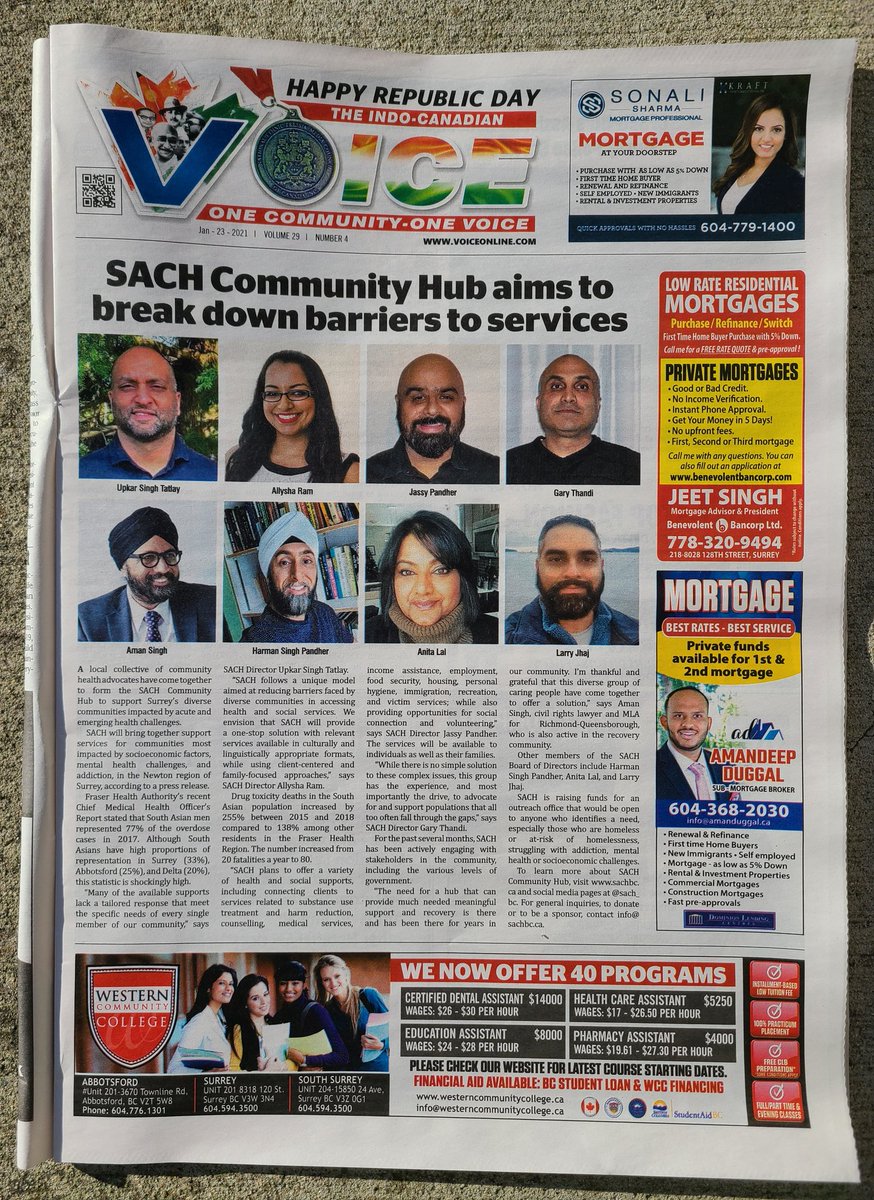 sach_bc's tweet photo. Hot off the press! 🗞☀️
#sachcommunityhub
#socialservices #Mentalhealth #endbarriers #improveaccess #southasian #BIPOC #diveristy #antiracism #opiodcrisis #treatment #addictionrecovery #counselling #Healing #intervention #empowerment #employment #housing #foodsecurity #surreybc https://t.co/suLlggrLTf