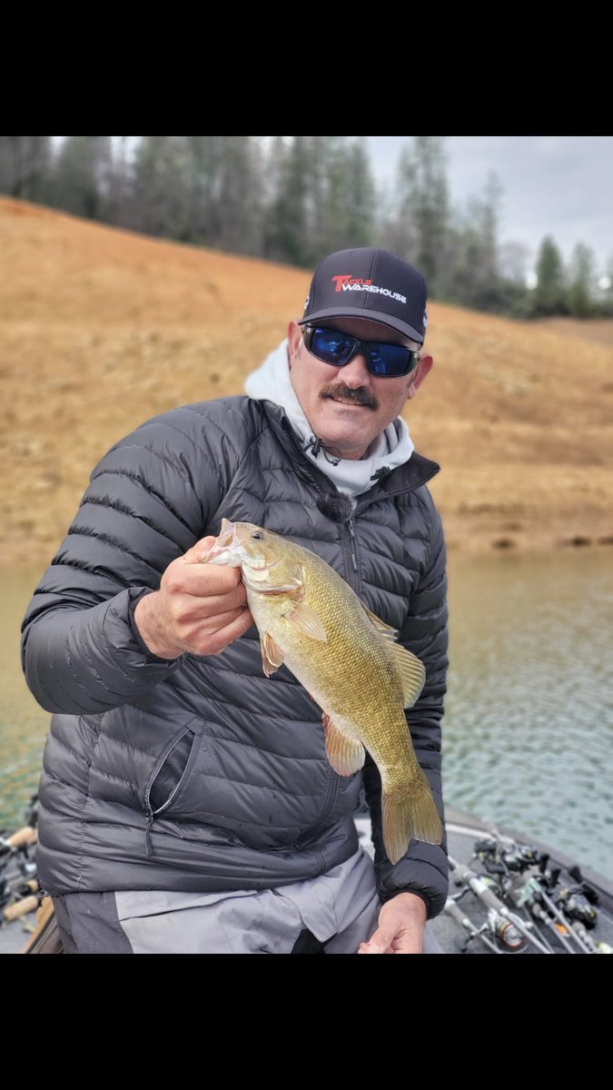 TeamLintner's tweet photo. Awesome shots from yesterday! The #eagle, captured just on my cell phone!!  It was amazing to see up close 🦅 Check out Daniel’s awesome view of the lake✨Day 3 is rolling 📹 &amp; we’re fishing from Cody’s boat today 🎣 #TWFilmCrew #tacklewarehouse #shastalake https://t.co/gASkJDSgJ6