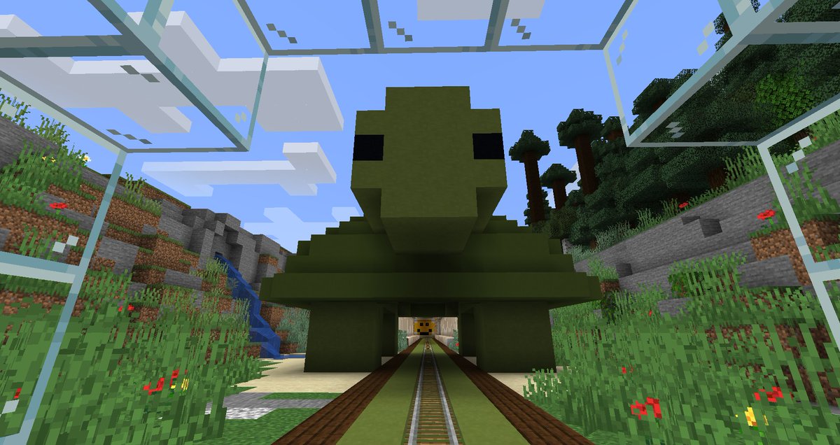 riseacademy2020's tweet photo. Thank you to everyone who joined us today for our tour of Minecraft. So amazing to the fantastic build showcasing the Ontario Turtle Conservation Centre and Nature Deficit Disorder. Check out the build here. #minecraft #craftingforchange #riseacademy #loveurlearning https://t.co/BFiQH7OUBe