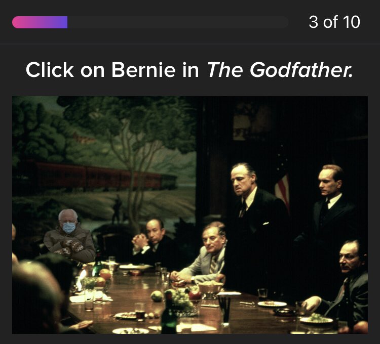 cgriff131's tweet photo. @scors_thoughts I bet Bernie’s favorite Godfather quote is “I believe in America.” #g2be https://t.co/uWeP9nn1XD