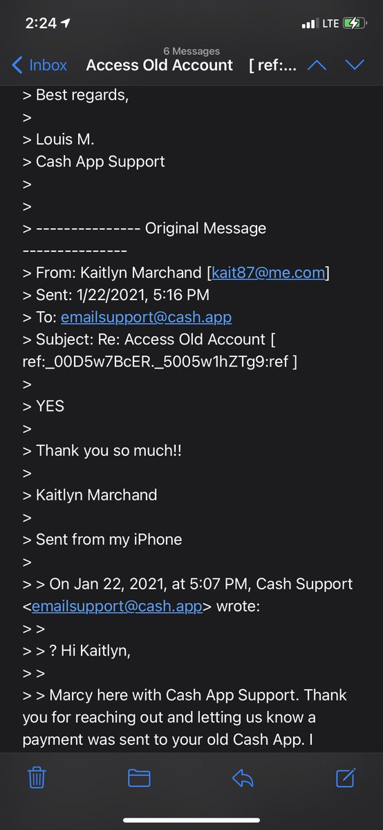 kait_marchand's tweet photo. @CashApp I’m just here to talk about your terrible customer service. You email me saying you can take care of my issue and tell me to reply yes if I’m good with it, I reply yes, then you reply going back on what you said and refusing to fix the problem. #stealing https://t.co/WJDWMwOanv