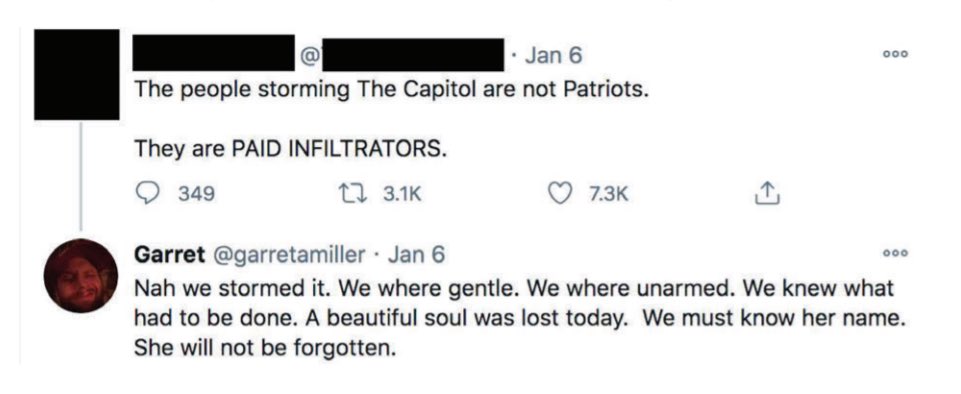 DavidBegnaud's tweet photo. Threaten to “assassinate” a member of Congress and you’ll likely be charged with a federal crime. 
Ask Garrett Miller. He was. 
Prosecutor says he threatened @AOC through her twitter account on the day of the insurrection, which Miller was a part of, &amp; bragged about. https://t.co/CqUV8r5y76
