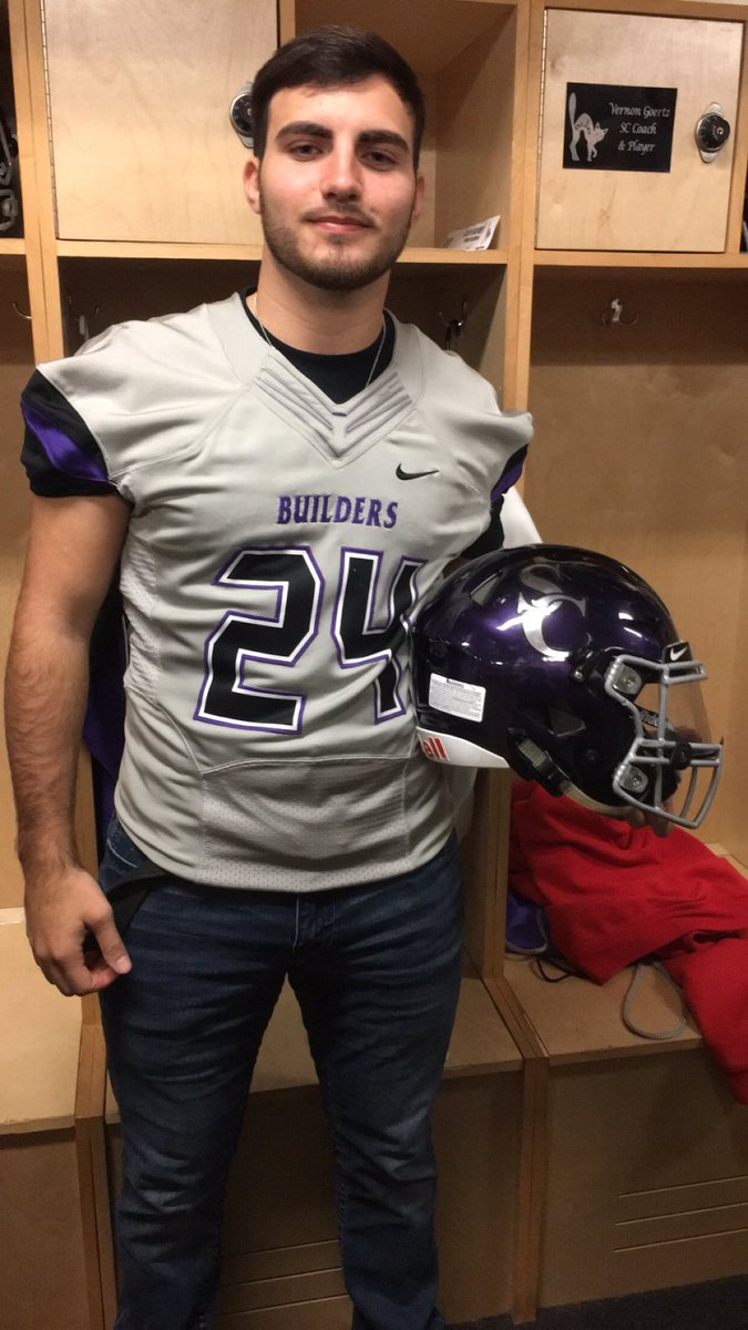 I am proud to announce my commitment to Southwestern College. Thank you @CoachKapustka and the entire Southwestern staff for the opportunity! #brickbyb21ck #thejinxison🟣⚪️⚫️