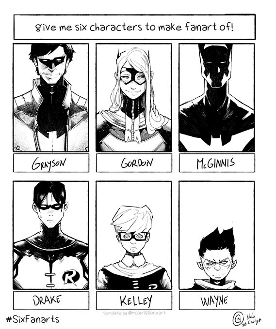 Nothing new to post so here are 6 Fanarts sets from last year? 