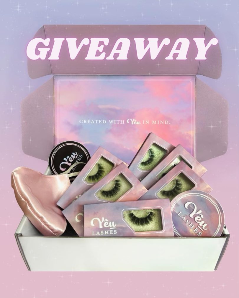 yeu_lashes's tweet photo. 𝔾𝕀𝕍𝔼𝔸𝕎𝔸𝕐 𝕋𝕀𝕄𝔼! 💓
We’re very excited to announce our first giveaway to THREE lucky winners for our special care package! (One winner from each platform: IG/Twitter/Newsletter) 

ℝ𝕌𝕃𝔼𝕊: 
💗Follow @yeu_lashes 
💗Like this photo 
💗Tag 3 friends 
💗Rt this post https://t.co/sWiWUv1QDh