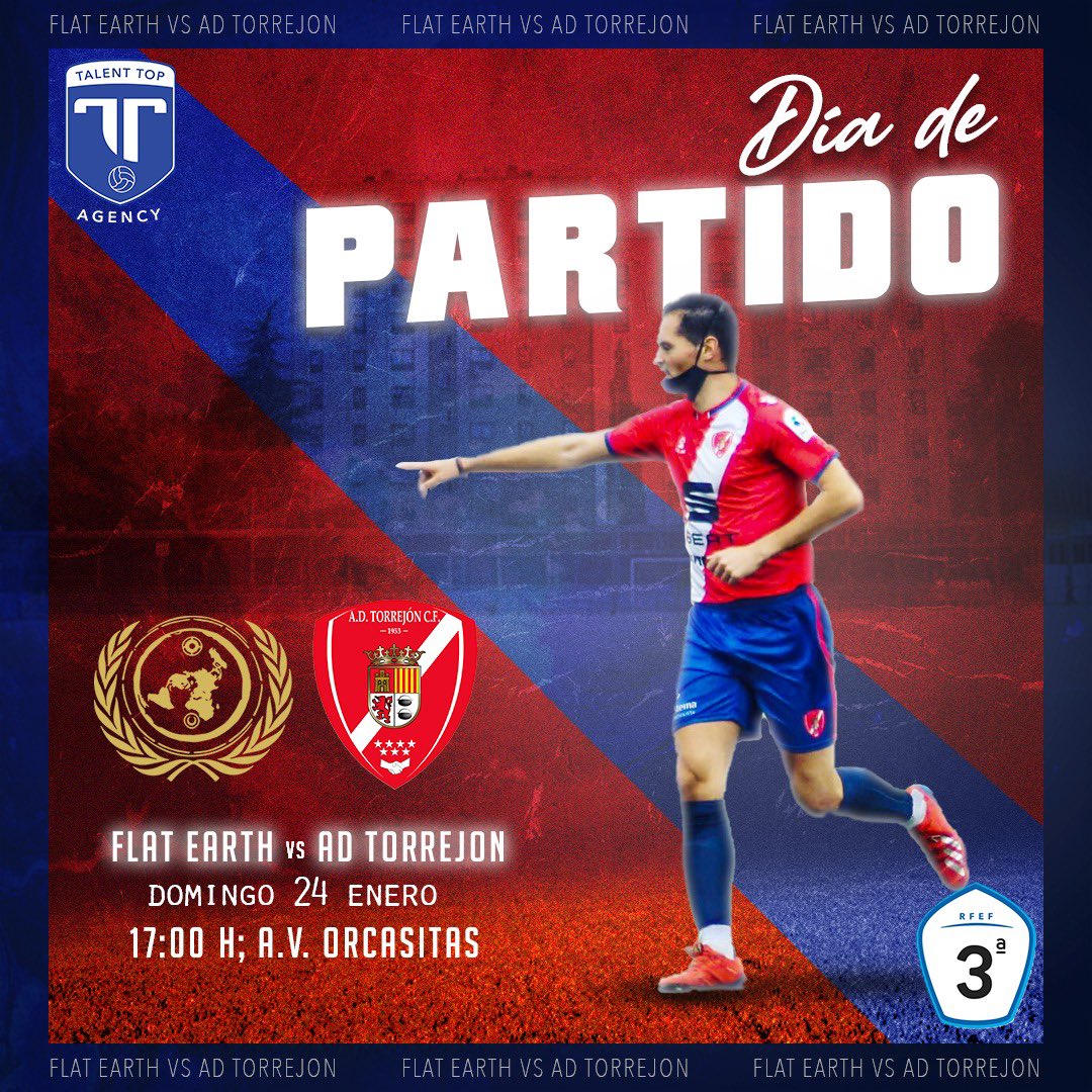 AlvaroSnchez4's tweet photo. ¡Día de partido!

Después de un largo parón entre vacaciones de Navidad y el temporal Filomena, volvemos a lo que más nos gusta, COMPETIR. 

Vamos a por los primeros 3 puntos de este 2021 @AdTorrejoncf ❤️🤍

#TheTank
@TalentTopFoot https://t.co/reox6inuPJ