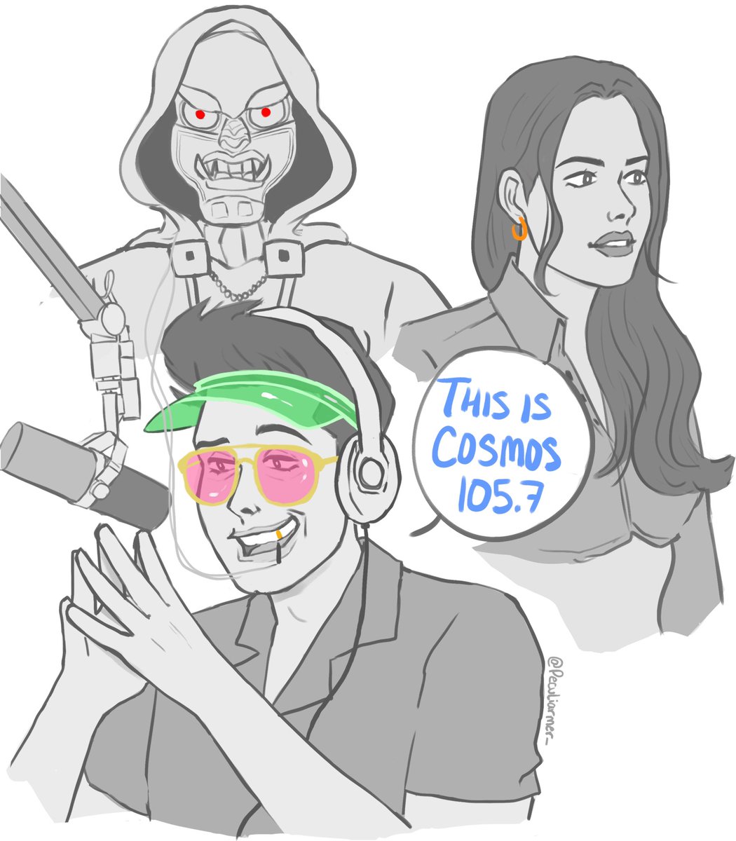 peculiarmer's tweet image. Had to draw @docdmusic album characters cause @ juanarts killed it with the design!!😭 It would be so cool if they made this into an Adult Swim series! #PlanetoryDestruction #logic #docd