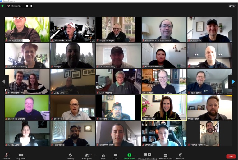 colorworksauto's tweet photo. The first virtual Colorworks Conference is in the bag! Together, we are Zooming into 2021 as one of the best teams out there! We will continue to look for the positive in whatever the situation is and push forward together! 
😃😃
#goteam #bestteam #community #virtualconference https://t.co/c6CqISd1cf