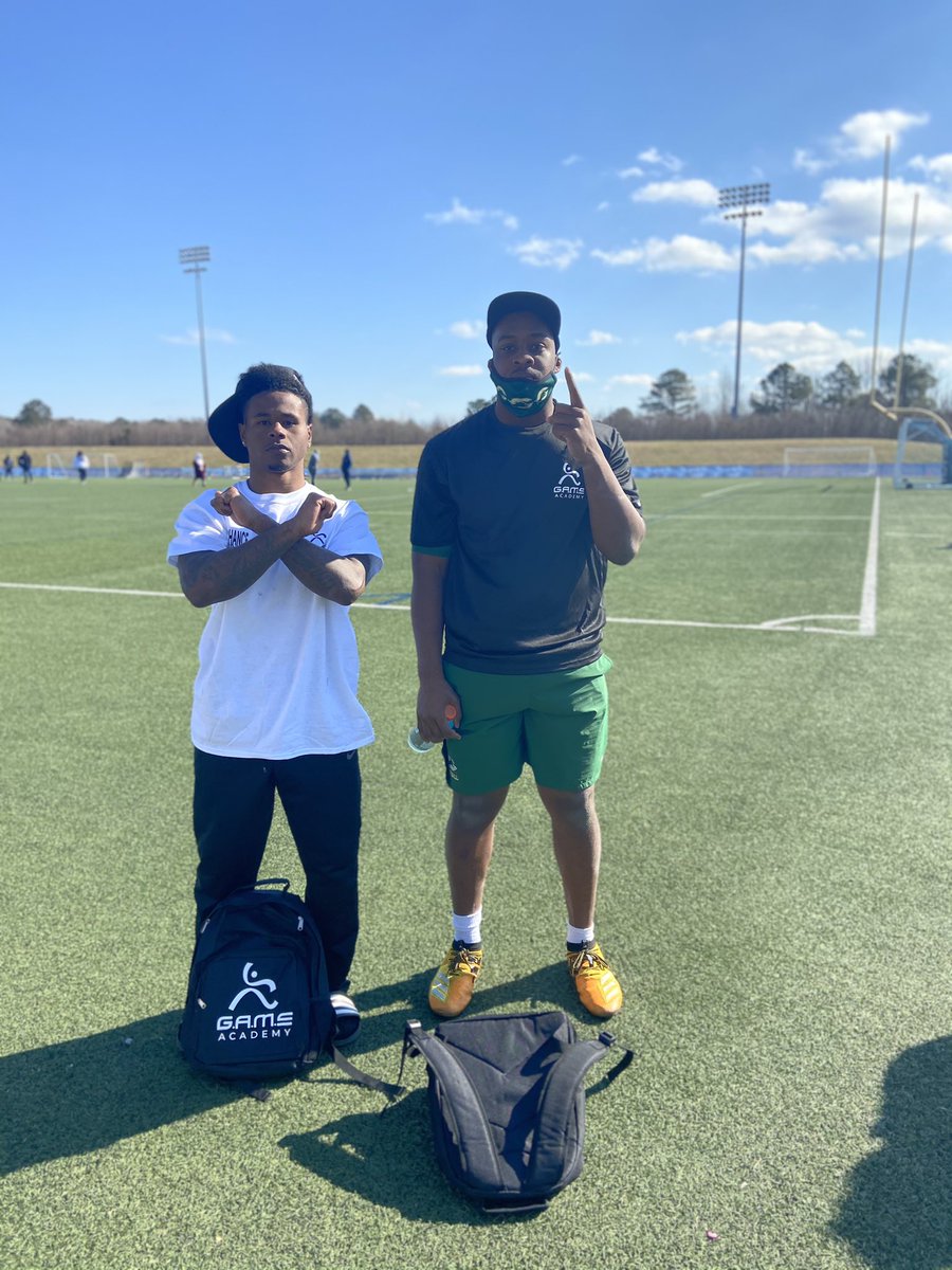 Excited that I was invited down to VA Beach and even more excited to be named the best defensive player MVP. To the left is offensive MVP, thanks to @GAMEAcademyNow 🤝 waiting on them clips 👀