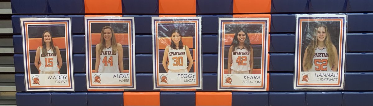 Congrats to all our seniors as they they complete their final season on the Spartan basketball team.