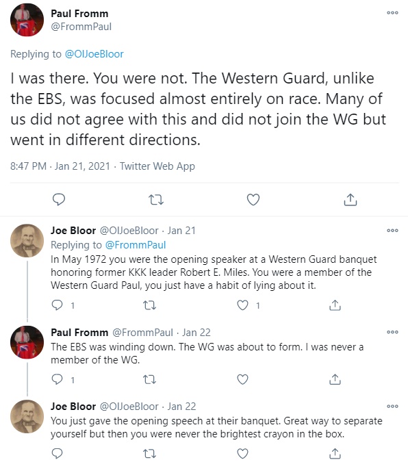 However we aren't done looking at Paulie yet as  @OlJoeBloor brings up some history from back in the 60s and 70s outlining the long history Paulie has in right-wing extremism. 14/24 https://en.wikipedia.org/wiki/Western_Guard_Party