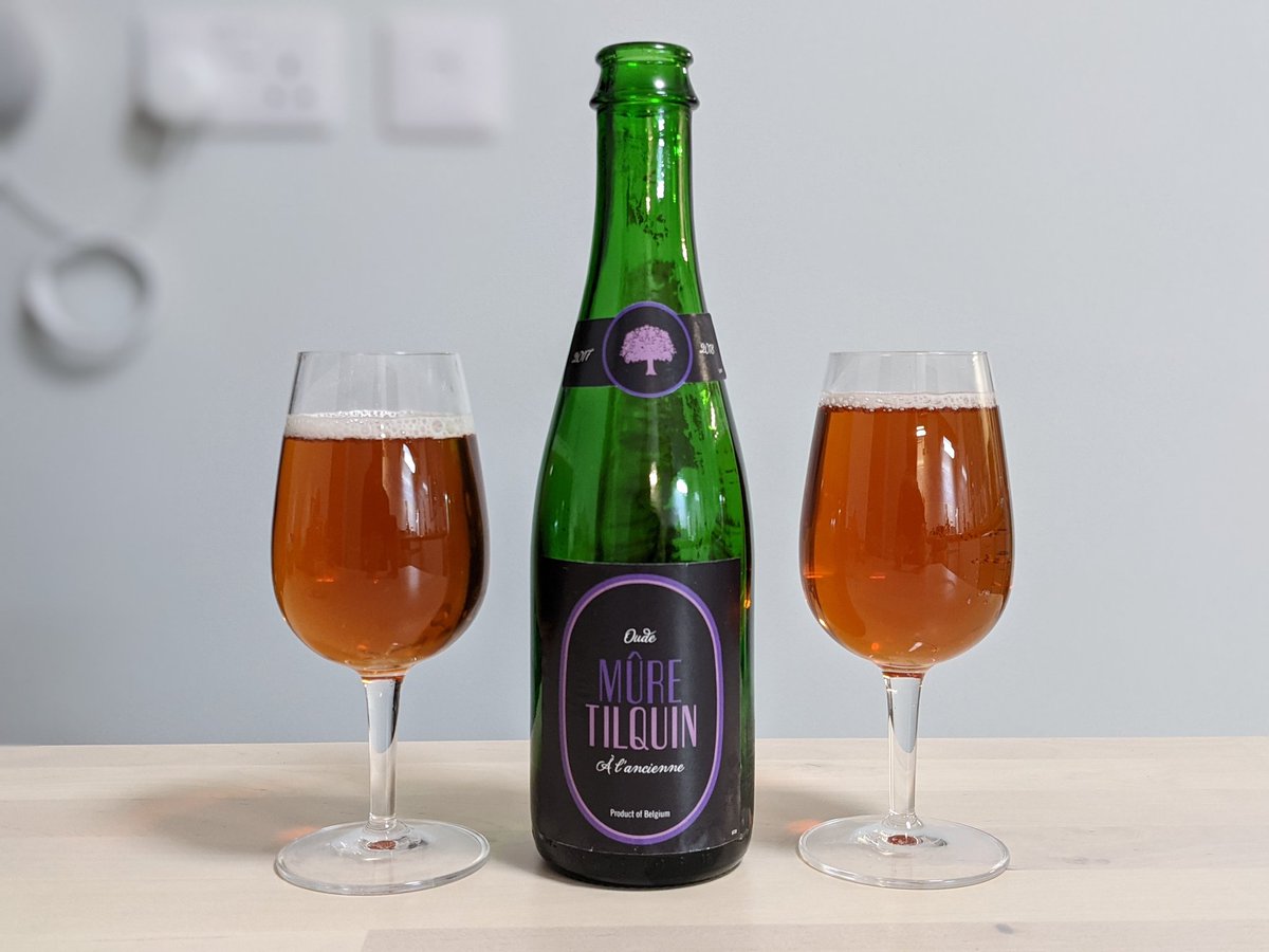 Tilquin Mûre 2017-18. Muted aroma. Pleasingly tart and funky, and while fruits are still obvious, I'm not quite picking up blackberries specifically. But very nice all the same. Cheers!