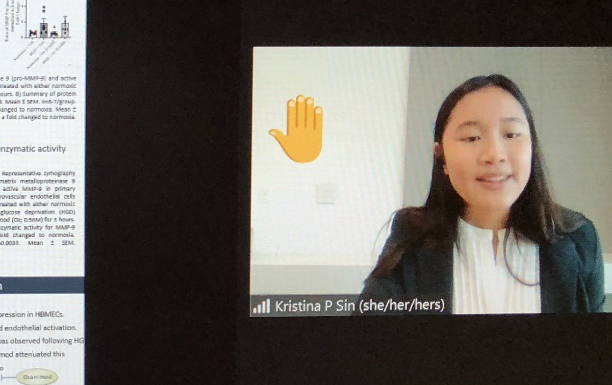 Excellent set of presentations today at the 2021 Undergraduate Biology Research Program virtual conference! Great job Kristina - Gonzales Lab 🧪🔬🙌🏼👍🏼!
