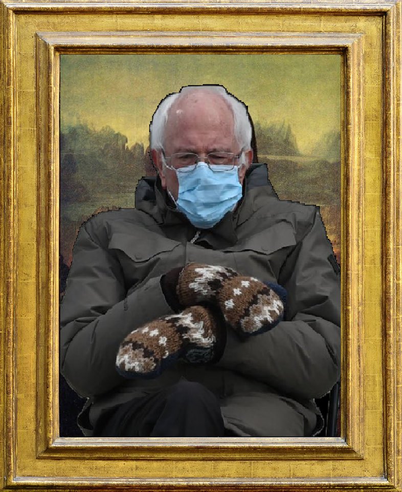 Viclegendre's tweet photo. A voir au Musée du Louvre 😅😅
#BernieSandersmemes #BernieMeme https://t.co/mRiMElz2or