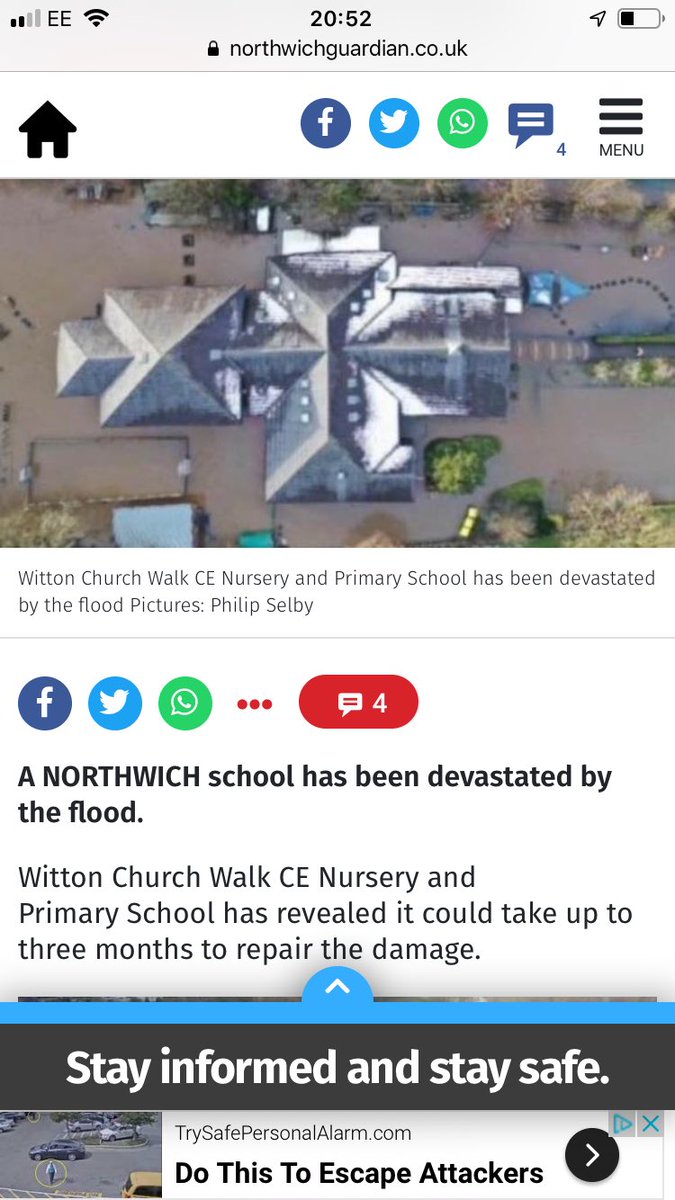 My daughters superb little school @witton_walkce has been devastated by flooding this week,if anyone can help by simply retweeting this or donating on the gofundme page,(see previous tweets)it would be very much appreciated.❤️❤️