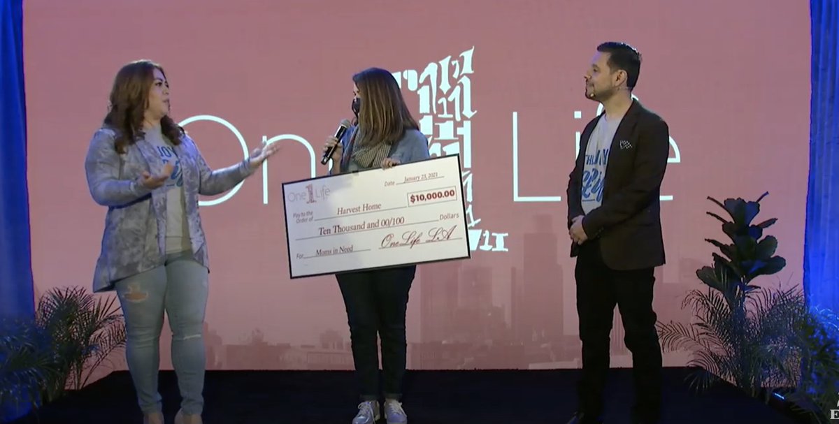 Please donate to this year's #OneLifeLA grant recipient, Harvest Home, whose mission is to serve pregnant women and their children. Contributions can be made at onelifela.org/donate. #JoyofLife