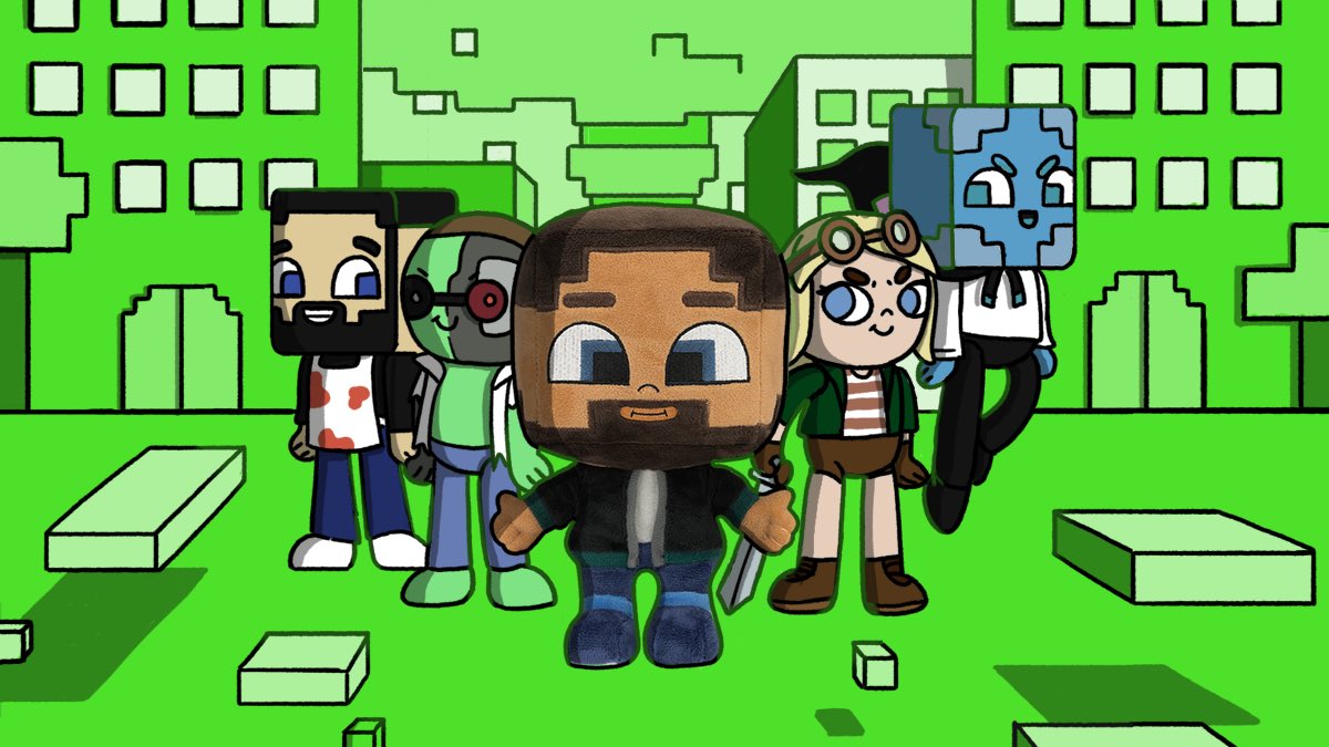 Makeship's tweet photo. xBCrafted Plush is now available to be added to your team of HermitCrafters! Campaign ends Feb 5th 💎 🔨 https://t.co/8EhoP9Fz60