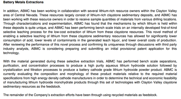 $ABML is a vertically integrated lithium supply chain company – they explore, extract & recycle making them a complete one-stop shop for EV manufacturers from vehicle assembly to disposal.