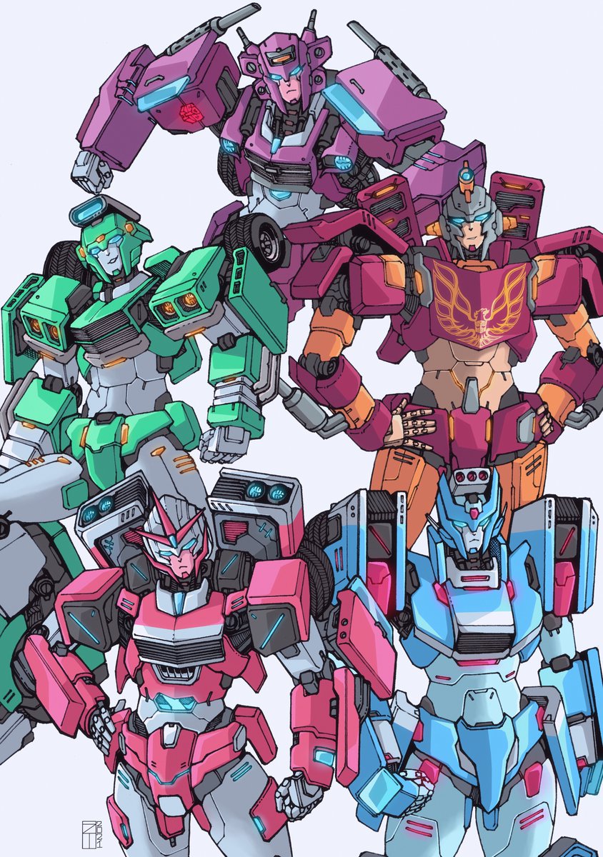 The Autobot Muscle Car Squad! Galaxy BG and no BG versions xD #Transformers #Autobots