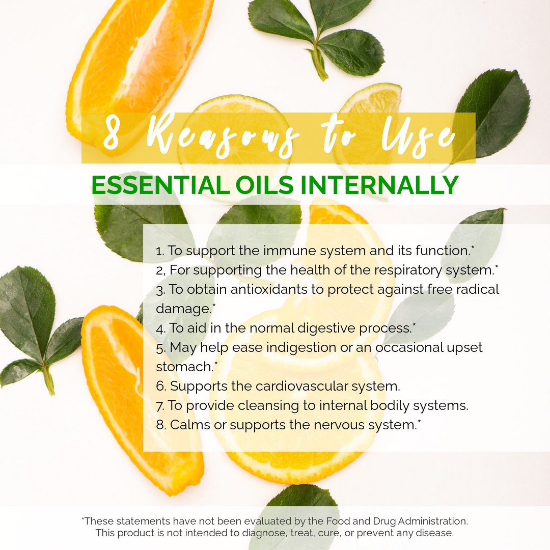 eoinsider's tweet photo. Several ways to us oil: cooking, in a beverage, or a veggie capsule to swallow. Using oils internally is best used only when you have a specific area of concern. Keep in mind you only need a drop or two to reap the benefits. Learn more: https://t.co/l5n8aJTWFI #essentialoil https://t.co/rnJv2xxSfU