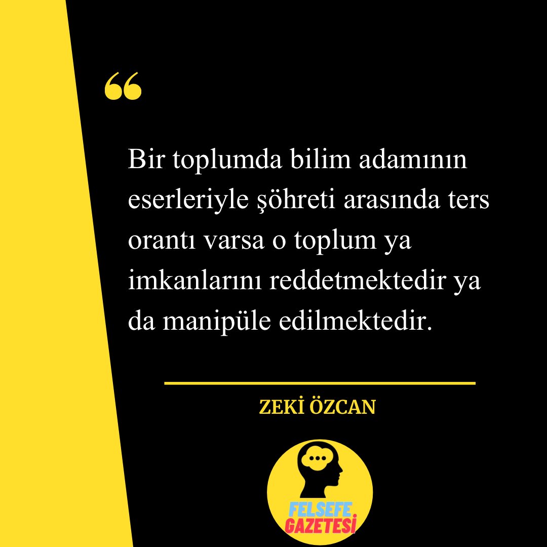GazetesiFelsefe's tweet photo. Bu hafta sizin seçtiğiniz Filozoflardan paylaşımlar yapacağız. Zeki Özcan’dan ters orantı mantığıyla bilim insanı hali.. 

#zekiözcan
#Felsefe 
#toplum 
#bilim https://t.co/DLwUkmUOdC